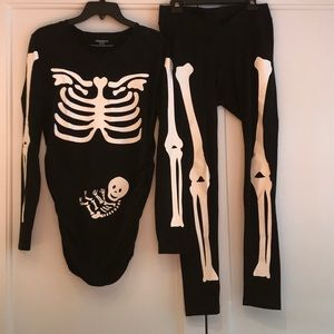 Motherhood Maternity Halloween shirt leggings set